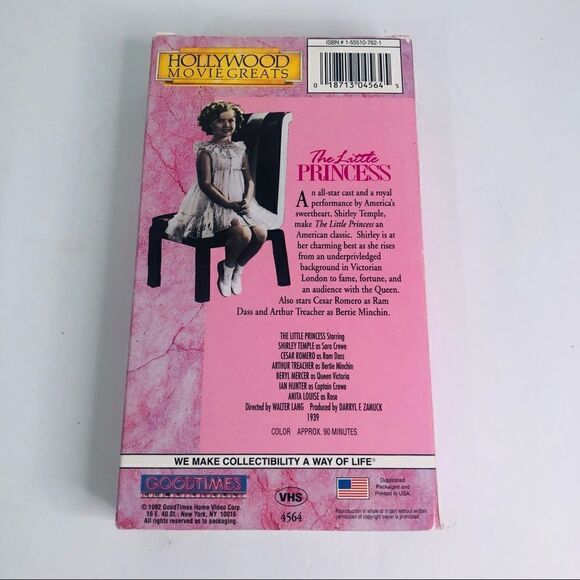 Vintage Shirley temple “the little princess” (1991) VHS - Picture 2 of 5